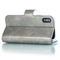 Miniatyrbild 4 av 6: iPhone XR Praktisk Plånboksfodral med 12-Fack Array V4 - Grå grå