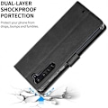 Miniatyrbillede 4 af 4: Motorola Moto Edge Plus Pung Etui PU Læder 4 RUMMET Black