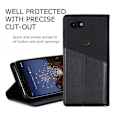 Miniatyrbild 4 av 7: Google Pixel 3a Elegant Fodral i PU-Läder med RFID Block Svart