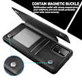 Miniatyrbillede 3 af 5: Samsung S20 Plus Shockproof Cover Card Holder 3-SLOT Flippr Black