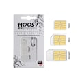 Miniatyrbild 1 av 2: Noosy adapterset för SIM-kort med nyckel - Vit Vit