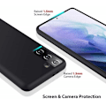 Pikkukuva 6 / 8: Samsung S22 Ultra Ultratunn Mjukt Gummibelagd Mattsvart Skal Black