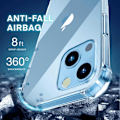 Miniatyrbild 4 av 6: iPhone 14 Plus Stöttåligt Skal med Förstärkta Hörn Transparent