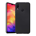 Miniatyrbillede 1 af 3: Xiaomi Redmi Note 7 gummibelagt mat sort silikonecover Black