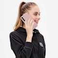 Miniatyrbild 6 av 6: Samsung S21 Plus Gummibelagd Mattrosa Skal Kameraskydd Liquid - Rosa