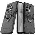 Miniatyrbillede 1 af 4: OnePlus 10 Pro Stöttåligt Skal med Ringhållare ThinArmor Black