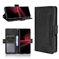 Miniatyrbillede 1 af 9: Xperia 1 III Wallet Case PU-læder 6-LOMMES Winston V3 Black