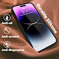 Miniatyrbild 4 av 6: iPhone 12 Mini Gummibelagd Mattsvart Skal Kameraskydd Liquid - Svart