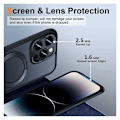 Miniatyrbillede 4 af 11: iPhone 13 / 14 stødsikkert Magsafe-cover med Kickstand Nordcell™ Lila