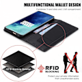 Miniatyrbillede 5 af 7: OnePlus 7t Pro Elegant Case i PU -læder med RFID -blok Black
