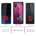 Miniatyrbillede 2 af 7: Motorola One Hyper Shock Absorbing Silicone Shell Shockr Transparent