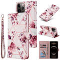 Miniatyrbillede 1 af 9: iPhone 12 / 12 Pro Trendy Pung-etui Sparkle 4-KOMPARTMENT Rosa