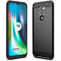 Pikkukuva 1 / 6: Motorola Moto E7 Plus iskunkestävä SlimCarbon kotelo Black