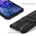 Pikkukuva 4 / 9: Samsung S20 FE Iskunkestävä kansi Jalusta ja korttipaikka ThinArmor V3 Black