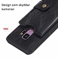 Miniatyrbild 7 av 7: Samsung S9 Plus Multifunktionell Korthållare 4-FACK Winston Svart