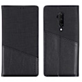 Miniatyrbild 7 av 7: OnePlus 7T Pro Elegant Fodral i PU-Läder med RFID Block Svart