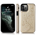Miniatyrbild 1 av 11: iPhone 13 Pro Max Stöttåligt Skal Korthållare 3-FACK Flippr V2 - Guld