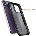 Pikkukuva 4 / 6: Iskunkestävä suojus läpinäkyvällä Carbon Design Legend iPhone 15 Plus:lla