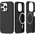 Miniatyrbillede 1 af 6: Gummibelagt Minimalistisk MagSafe Cover iPhone 14 Pro Max Sort Black