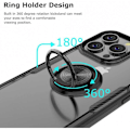 Miniatyrbild 3 av 5: iPhone 13 Pro Praktisk Stöttåligt Skal med Ringhållare V4 Transparent