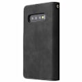 Pikkukuva 3 / 7: Samsung S10 Plus monitoiminen lompakkokotelo, vetoketjullinen 8 taskua Black