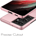Miniatyrbild 7 av 7: Samsung S21 Ultra Tunt Lätt Mobilskal Basic V2 Rosenguld Rosa guld