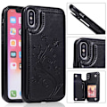 Miniatyrbillede 1 af 5: iPhone X Shockproof Case Kortholder 3-POCKET Flippr V2 Black