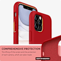 Pikkukuva 2 / 6: Kuminen iskunkestävä kotelo iPhone 11 Pro Max - PUNAINEN