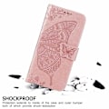 Pikkukuva 7 / 10: Samsung S21 Ultra Wallet Case PU-nahkainen 4-POCKET Motif Butterfly Rosenguld