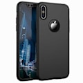 Miniatyrbild 1 av 5: iPhone XR | 360° 3in1 FullCover Skal + 0.26mm 9H Glas Svart