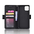Miniatyrbillede 6 af 6: iPhone 11 Pro Wallet Case PU-læder 6-LOMMES Winston V3 Black