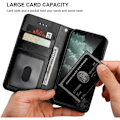 Miniatyrbillede 3 af 6: iPhone 12 Pro Max Pung-etui PU-læder 4 RUMMER Black