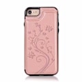 Pikkukuva 4 / 5: iPhone 7 Iskunkestävä Kotelo Korttiteline 3-POCKET Flippr V2 Pink gold