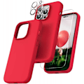 Pikkukuva 1 / 11: Kuminen tyylikäs suojakuori 3in1 iPhone 12 Pro Max - punainen