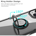 Pikkukuva 4 / 5: iPhone 14 Practical iskunkestävä kotelo sormustelineellä V4 Transparent