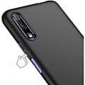 Pikkukuva 5 / 7: Huawei P Smart Pro kumipäällysteinen mattamusta Cover Basic V2 Black
