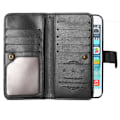 Miniatyrbillede 3 af 8: iPhone 6S Plus praktisk pung-etui med 11-bakker Svart