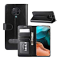 Miniatyrbillede 1 af 4: Xiaomi Poco F2 Pro Pung-etui PU-læder 4-SLOT Sort Black