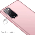 Pikkukuva 6 / 7: Samsung S20 FE Erittäin ohut kumipinnoitettu Cover Basic V2 Pink gold