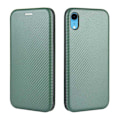 Miniatyrbillede 2 af 9: iPhone XR Flip Case Kortrum CarbonDreams Grøn Green