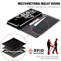 Miniatyrbild 6 av 8: Samsung S20 Ultra Elegant Fodral i PU-Läder med RFID Block Svart
