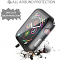 Pikkukuva 4 / 7: 2-PACK Apple Watch 40mm iskunvaimennin suojus 9H karkaistu lasi 2in1 Svart