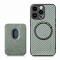 Miniatyrbild 10 av 11: iPhone 16 Pro Max Stöttåligt skal med Magnetisk Korthållare Magsafe RFID - Grön