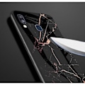 Pikkukuva 5 / 10: Samsung A40 Marble Shell 9H karkaistu lasi tausta Glassback V2 Black Svart/Guld