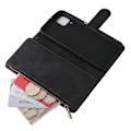 Miniatyrbillede 4 af 7: Samsung A12 multifunktionelt pung etui Lynlås 8-rum Black
