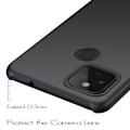 Pikkukuva 4 / 6: Google Pixel 4a 4G / LTE Ultraohut kumipinnoitettu mattamusta Cover Basic V2 Black