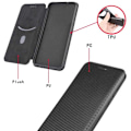 Miniatyrbillede 10 af 11: Samsung S22 Plus Flip Case Kortrum CarbonDreams Svart