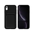 Pikkukuva 1 / 8: iPhone X / XS Kumitettu Iskunkestävä Kotelo Korttilokeron Liquid Svart