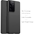 Pikkukuva 5 / 5: Samsung S21 Ultra Gummibelagd Mattsvart Skal Basic V2 Black