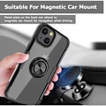 Miniatyrbillede 5 af 5: iPhone 13 Praktisk stødsikkert cover med ringholder V4 Transparent